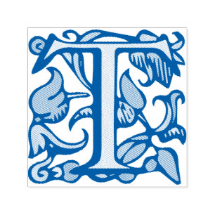Medieval Manuscript Letter T Self-inking Stamp