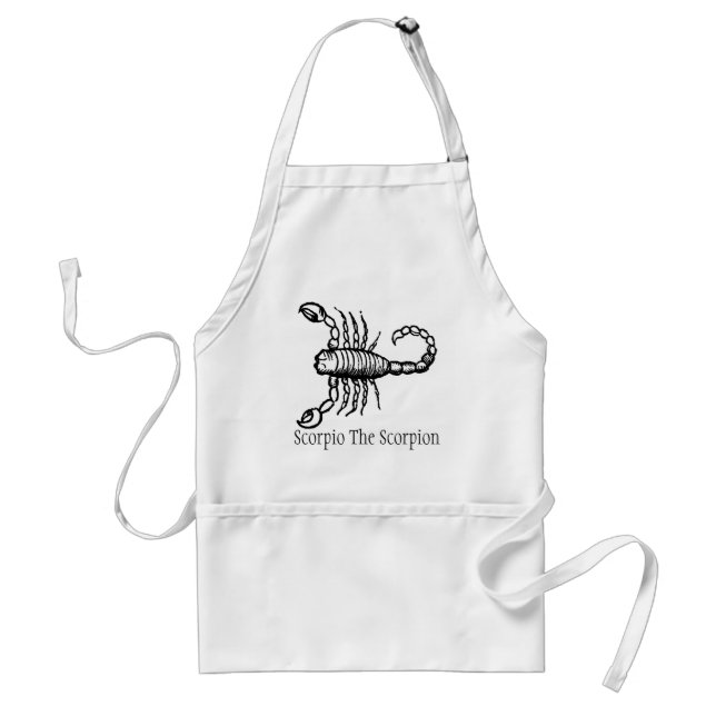 Medieval Manuscript Zodiac Scorpio Scorpion Standard Apron (Front)