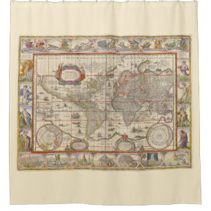 Medieval Map of the World (by Willem Blaeu)