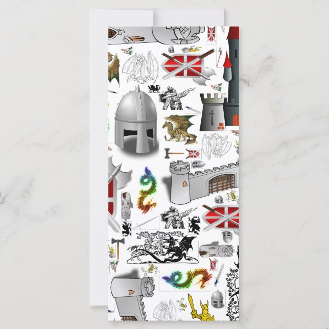 Medieval Mash-up Bookmarks (Front)