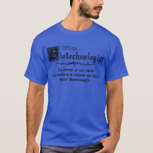 Medieval Master Biotechnologist T-Shirt