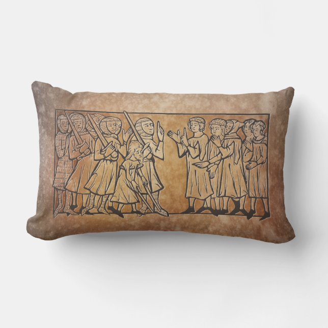 Medieval Meeting Lumbar Pillow (Front)