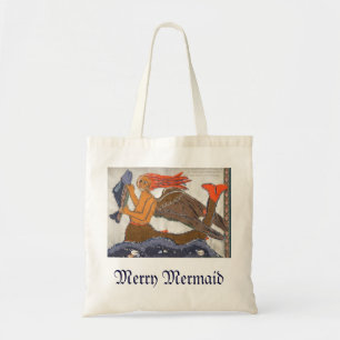 Medieval Merry Mermaid Tote Bag