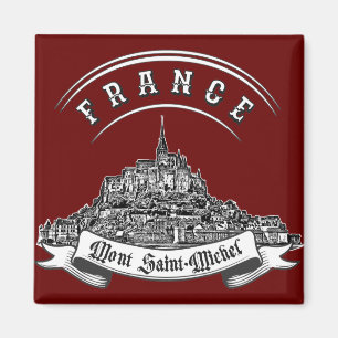 Medieval monastery Mont Saint Michel. France. Magnet