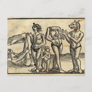 Medieval Monsters Postcard
