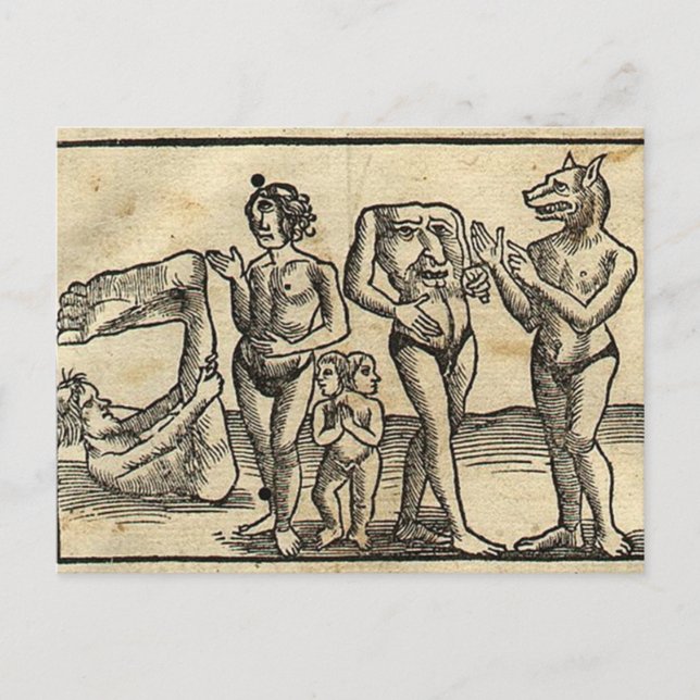 Medieval Monsters Postcard (Front)