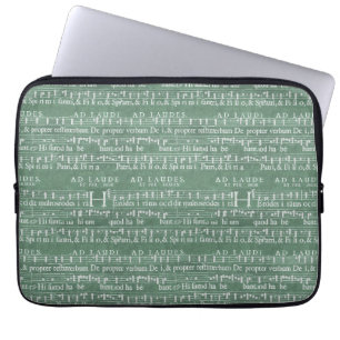 Medieval Music Manuscript Neoprene Sleeve 13"