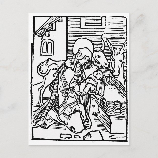 MEDIEVAL NATIVITY CHRISTMAS CARD (Front)