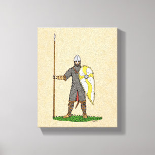 Medieval Norman Knight Circa 1066 Canvas Print