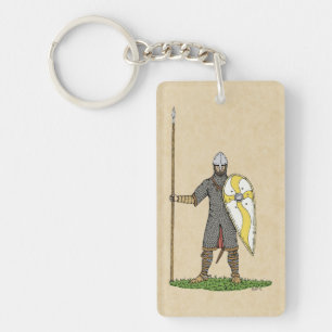 Medieval Norman Knight Circa 1066 Keychain