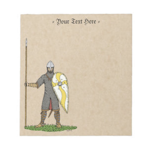 Medieval Norman Knight Circa 1066 Notepad