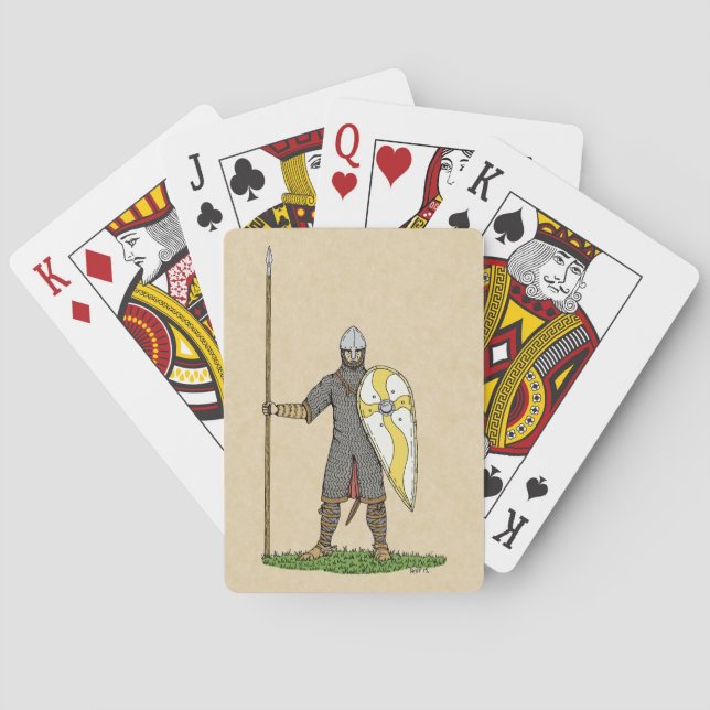 Medieval Norman Knight Circa 1066 Playing Cards (Back)