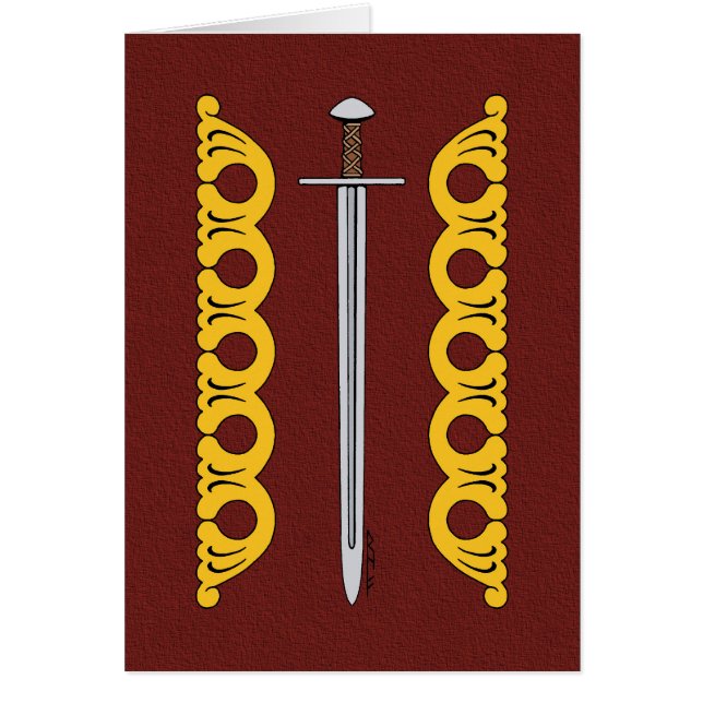 Medieval Norman Sword and Decorative Bands (Front)