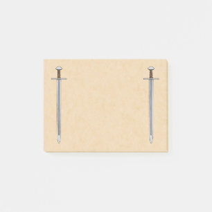 Medieval Norman Sword Post-it Notes