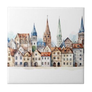 Medieval old city  tile