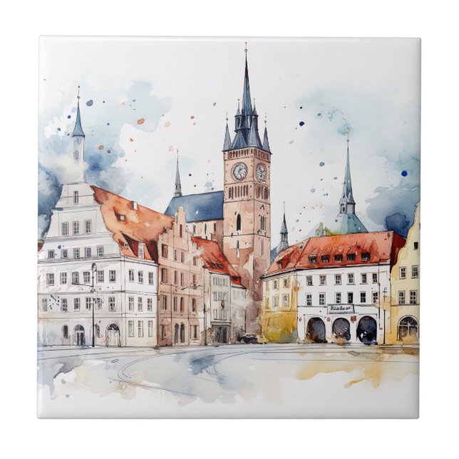 Medieval old city  tile (Front)