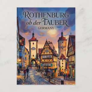 Medieval Old Town, Rothenburg ob der Tauber Postcard