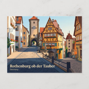Medieval Old Town, Rothenburg ob der Tauber Postcard