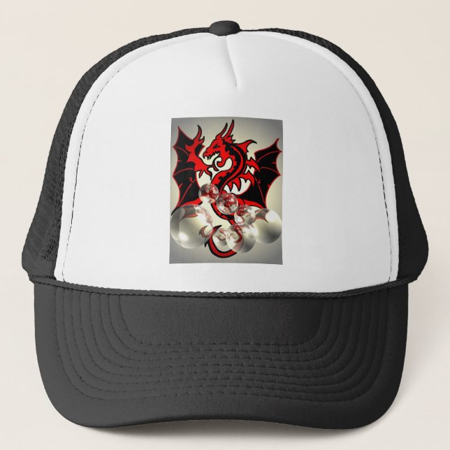 Medieval On Your #*%!  Dragon Trucker Hat (Front)