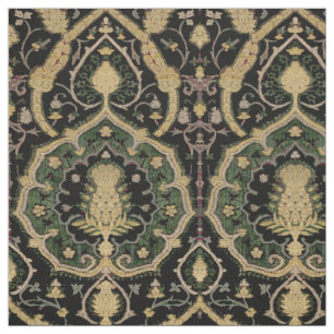 Medieval Oriental Brocade Pattern Fabric
