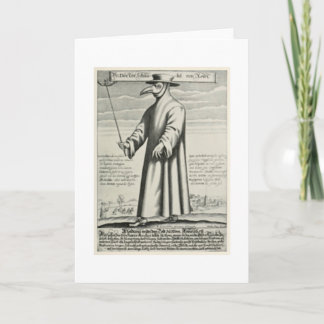 Medieval Plague Doctor Card