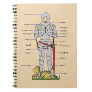 Medieval Plate Armour Circa 1430 Notebook