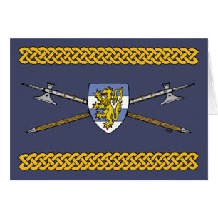 Medieval Poleaxes and Shield