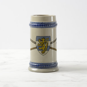 Medieval Poleaxes and Shield Beer Stein