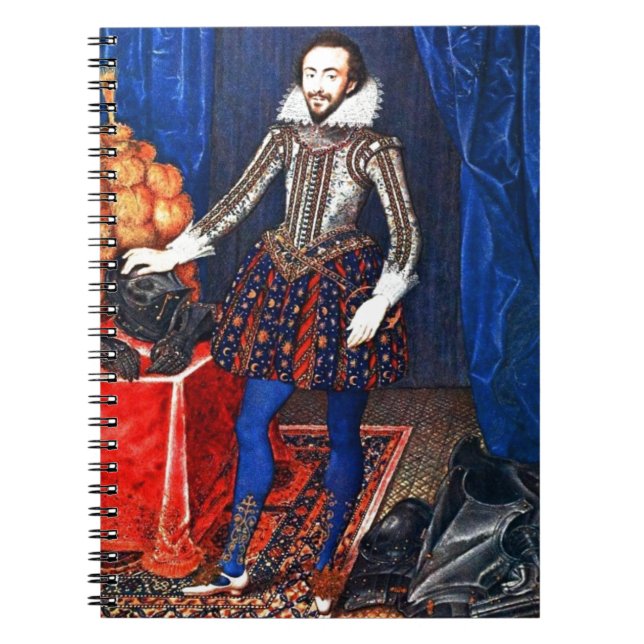 Medieval Portrait Spiral Notebook (Front)