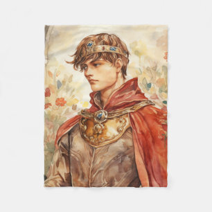 Medieval Prince Fleece Blanket