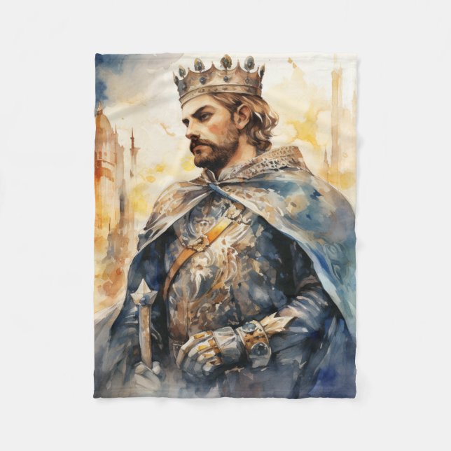 Medieval Prince Fleece Blanket (Front)