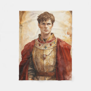 Medieval Prince Fleece Blanket