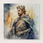 Medieval Prince Jigsaw Puzzle<br><div class="desc">A Watercolour portrait of a Medieval prince</div>