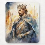 Medieval Prince Mouse Pad<br><div class="desc">A Watercolour portrait of a Medieval prince</div>