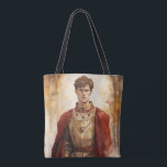 Medieval Prince Tote Bag<br><div class="desc">A Watercolour portrait of a Medieval prince</div>