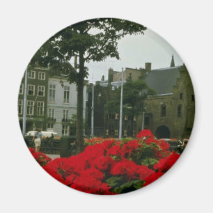 Medieval Prison In The Hague flowers Magnet