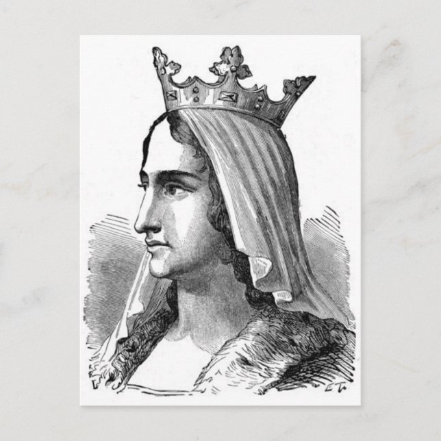 Medieval Queen Postcard (Front)