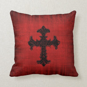 Medieval Red Velvet Cushion