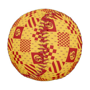 Medieval Red Yellow Magical Fantasy Heraldic Baseball
