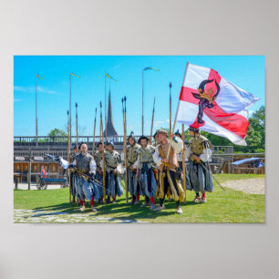 Medieval Reenactment at Rakvere Castle, Estonia Poster