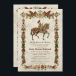 Medieval Renaissance Bridal Shower Invitation<br><div class="desc">Medieval Renaissance Middle Ages Dark Ages Tournament Jousting Knight Dragons Vintage Bridal Shower Invitation</div>