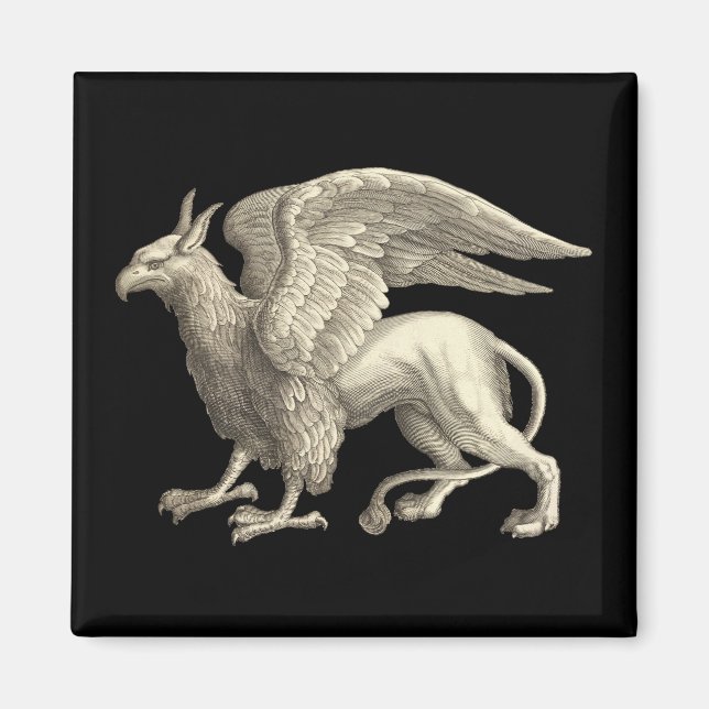 Medieval Renaissance Griffin Magnet (Front)