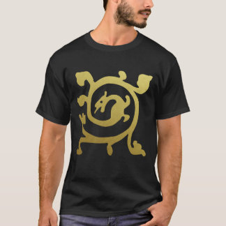 Medieval Renaissance Herald Dragon Metallic T-Shirt