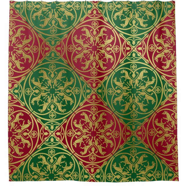 Medieval Renaissance Herald Lion Leopard Metallic  (Front)