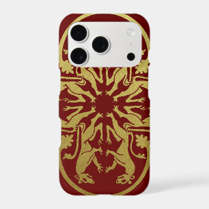 Medieval Renaissance Herald Lion Leopard Metallic