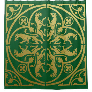 Medieval Renaissance Herald Lion Leopard Metallic