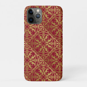 Medieval Renaissance Herald Lion Leopard Metallic iPhone 11 Pro Case