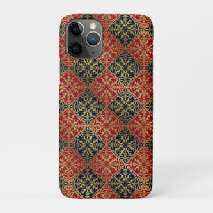 Medieval Renaissance Herald Lion Leopard Metallic iPhone 11 Pro Case