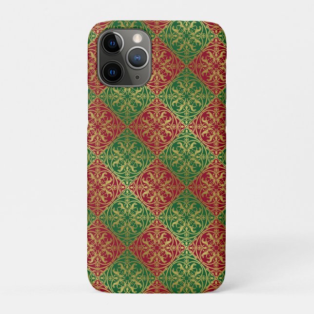 Medieval Renaissance Herald Lion Leopard Metallic  Case-Mate iPhone Case (Back)