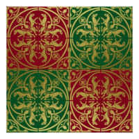 Medieval Renaissance Herald Lion Leopard Metallic 